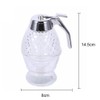 OFKPO Honey Dispenser, Portable Acrylic Honey Jar Container Honey Dispenser