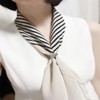 Chunky Chain Silk Scarf Ring Clip for Women Gold/Silver Plated