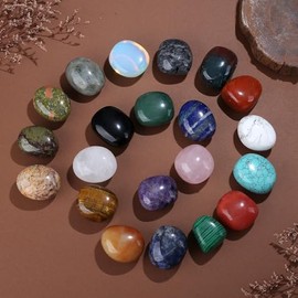 AWARDSEN AWARDSEN Obsidian Trommelsteinen, Kristalle Steine Stapelsteine Deko Steine Edelstein Zur Dekoration von Vasen, Brunnensteinen