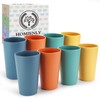 Homienly Wheat Straw Cups, 20 OZ Drinking Cups Set of