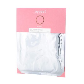 Collagen Face Mask by reveel - Facial Mask sheet with collagen for a soother & smoother skin – Collagen Mask to reduce fine lines & wrinkles for Women and Men