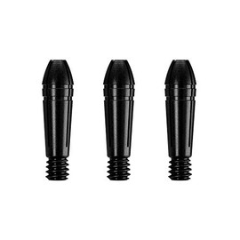 Mission Titan Fox Dart Shafts Titanium Aluminum Tops (Black, 3 Replacement Tops)