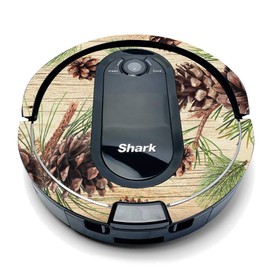 MightySkins Compatible with Shark Iq Robot Top Only Coverage - Pine Collage | Protective, Durable, and Unique Vinyl Decal Wrap Cover | Easy to Apply, Remove, and Change Styles | Made in The USA