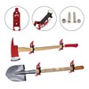 (8 Pack) Shovel Mount for Roof Rack, Metal Rubber Clamp