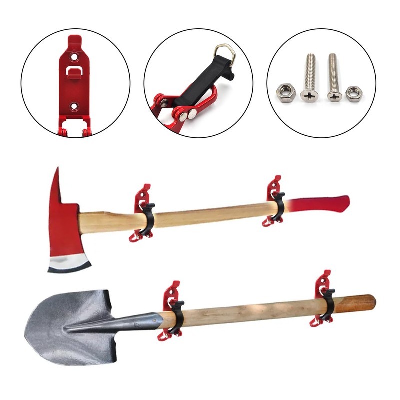 (8 Pack) Shovel Mount for Roof Rack, Metal Rubber Clamp
