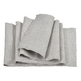 Rebower 6" x 39" Elastic Cuffs Ribbed Trims for Sewing Cotton Fabric Knitted Ribbed Stretch Band, [for Cuffs, Waistband, Collar] - Light Grey