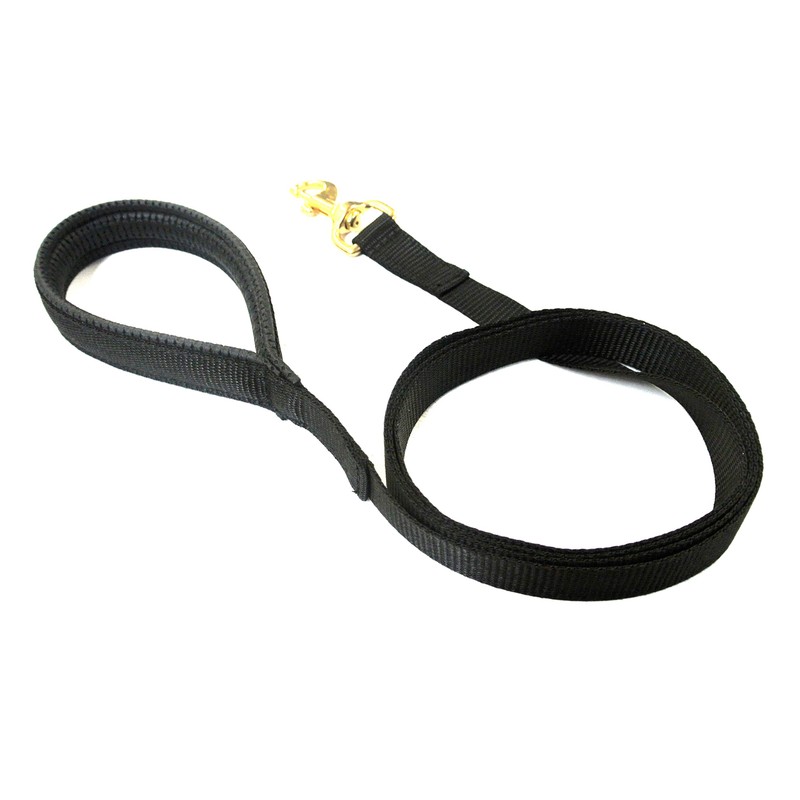 45"/1m Long Dog Training Lead With Padded Handle And Solid