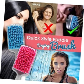 LALAFINA Smooth Hair Tool Absorbent Microfiber Bristles Hair Comb Fast Drying Detangler