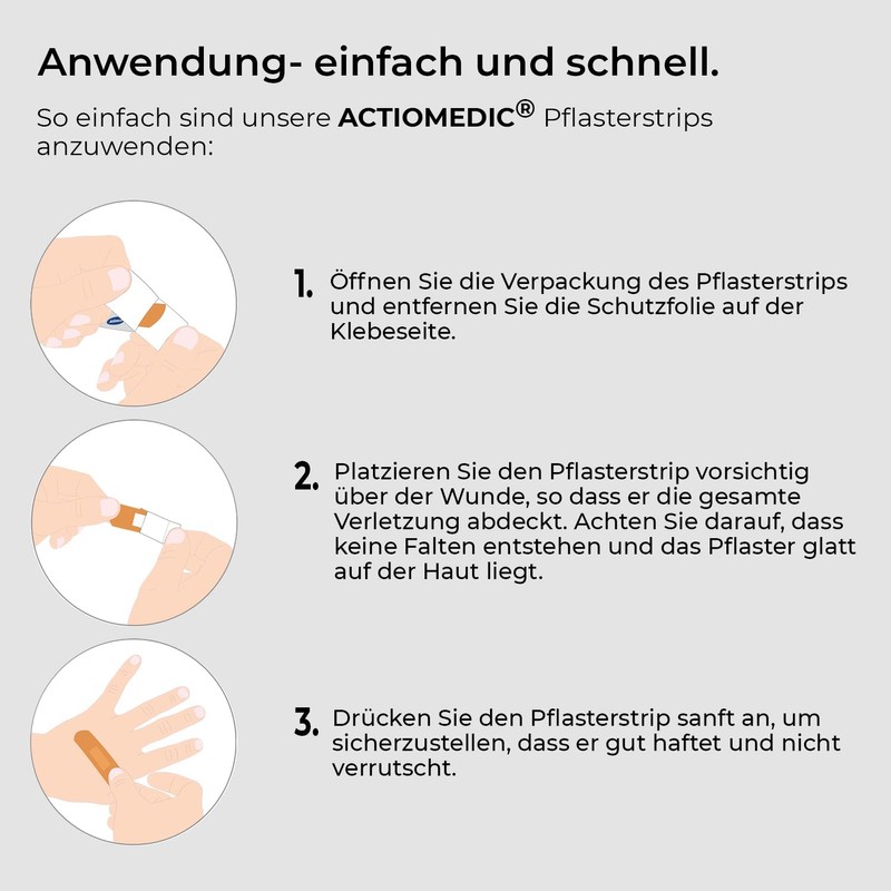 ACTIOMEDIC® Detect + Aquatic Plaster Strips 19 x 72 mm