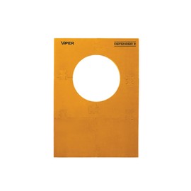 Viper Defender III Extended Length Dartboard Surround Wall Protector, Fits 17.75" and 18" Bristle Dartboards, Compression-Fit Easy Mounting, 45" H x 32" W x 1" Thickness, Yellow