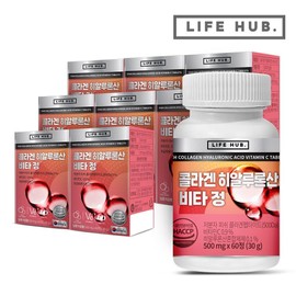 Life Hub (Hyundai Hmall) Life Herb Collagen Hyaluronic Acid Vitatable Tablets 8 boxes (480 tablets) 16 months supply / (현대Hmall) 라이프허브 콜라겐 히알루론산 비타정 8통(480정) 16개월분