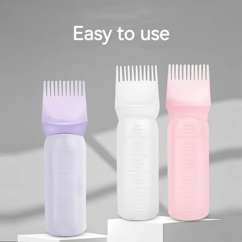 3 Pack Tinte para el Cabello Root Comb Aplicador Botella