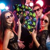 OMyTea Rave Hand Fan Foldable for Women/Men/Drag Queen - Large