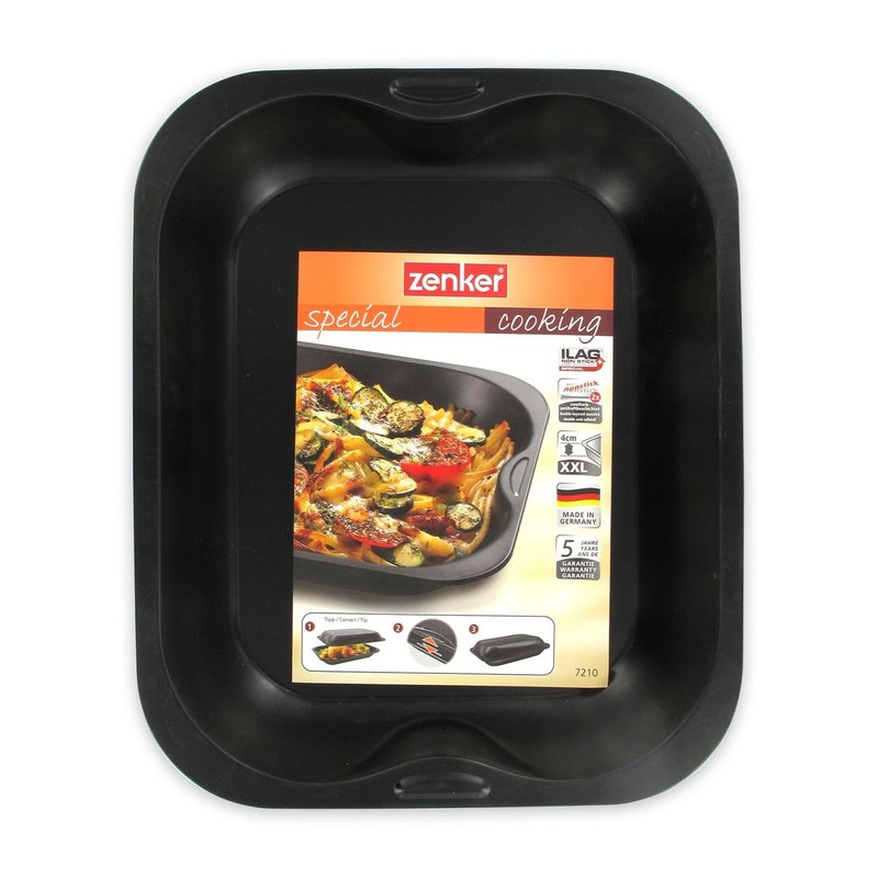 Zenker 3455 Oven-Proof Dish 28 x 23 cm Ilaflon Black