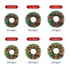LED Christmas Wreath With Battery Powered String Light Pine Cones