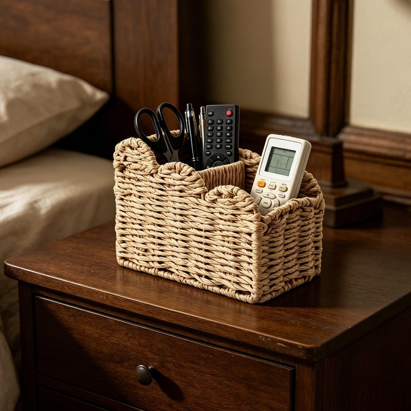 Remote Control Holder, 2-Slot 5.7 x 3.7 x 5.5" Paper