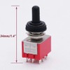 Twidec/4Pcs Mini Toggle Switch 3PDT 3 Position 9 Pins ON/OFF/ON