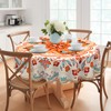Eikione Bohemia Round Tablecloth 60inch,Table Cloth Waterproof and Wrinkle-Free, Boho