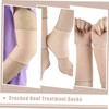Beavorty Ankle Protection Support Socks Open Toe Design Moisturizing Reflexology