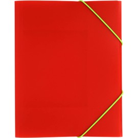 Grafoplás Folder A5 Rubber and Flaps, Red