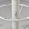 Diwhy Industrial Pub Table 23.6" Iron Round Desktop 37.4" Height