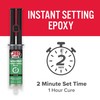 J-B Weld InstantWeld - Clear, 2 Minute Set Epoxy Adhesive,