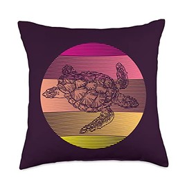 Sea Turtle Phones Grip holder gifts for girls boys SEA Turtle Turquoise Diving Ocean Throw Pillow, 18x18, Multicolor