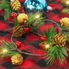 Dazzle Bright 2 Pack Pine Cone Christmas String Lights, Total