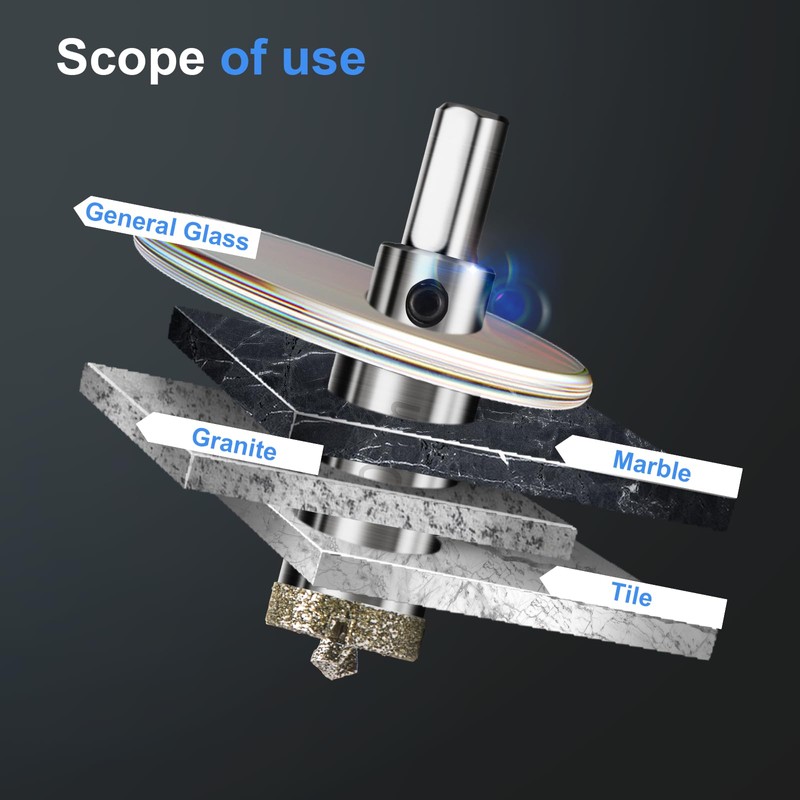 Diamond Drill Bit Hole Saw 65 mm with Centre Drill