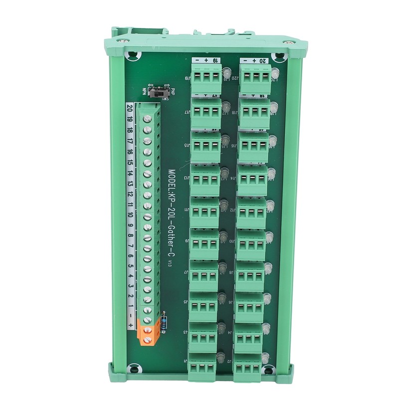 Terminal Block 3Wire 20Channel Capture Card DIN Rail Switch Control