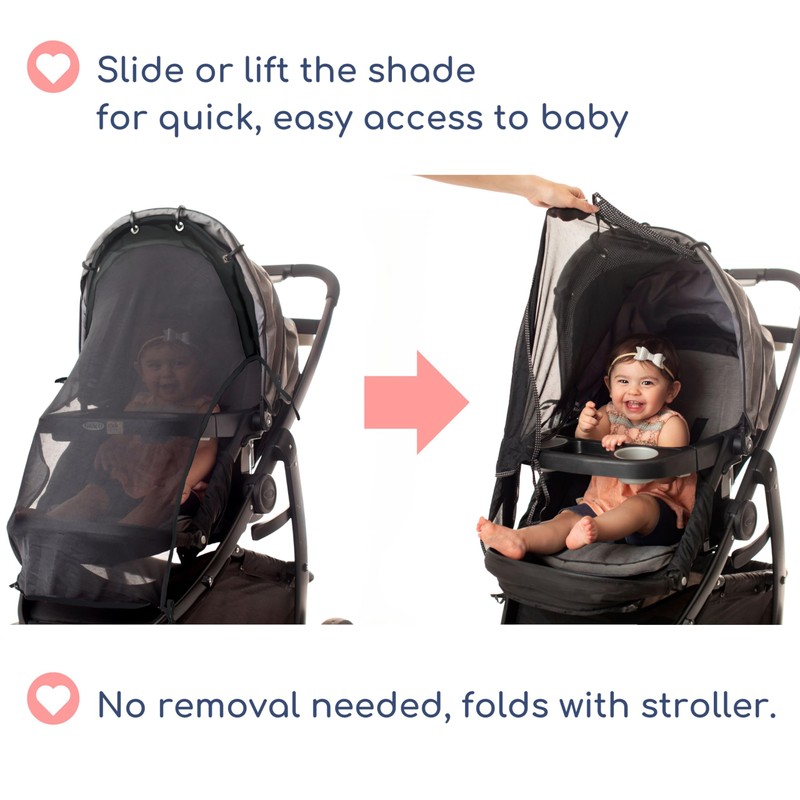IntiMom Stroller Sun Shade - Universal UV Protection Cover for