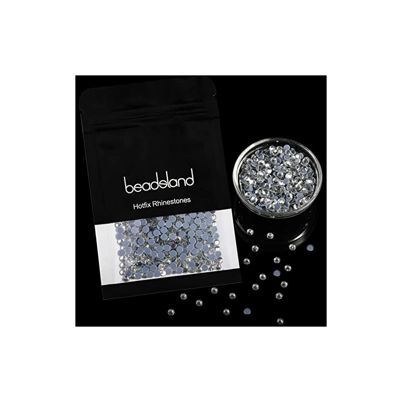 Beadsland Hotfix Rhinestones, 1440pcs Flatback Crystal Rhinestones for Crafts Clothes