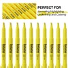 INTUNO Yellow Highlighters, 120 Count, Chisel tip, Suitable for Office