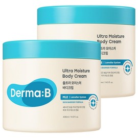Dermavi Ultra Moisture Body Cream, 430ml, 2 pieces / 더마비 울트라 모이스처 바디크림, 430ml, 2개