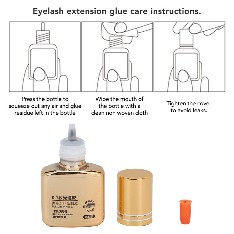 Eyelash Extension Glue 0.1s Quick Dry Dedicated 10ml Dedicated Lasting
