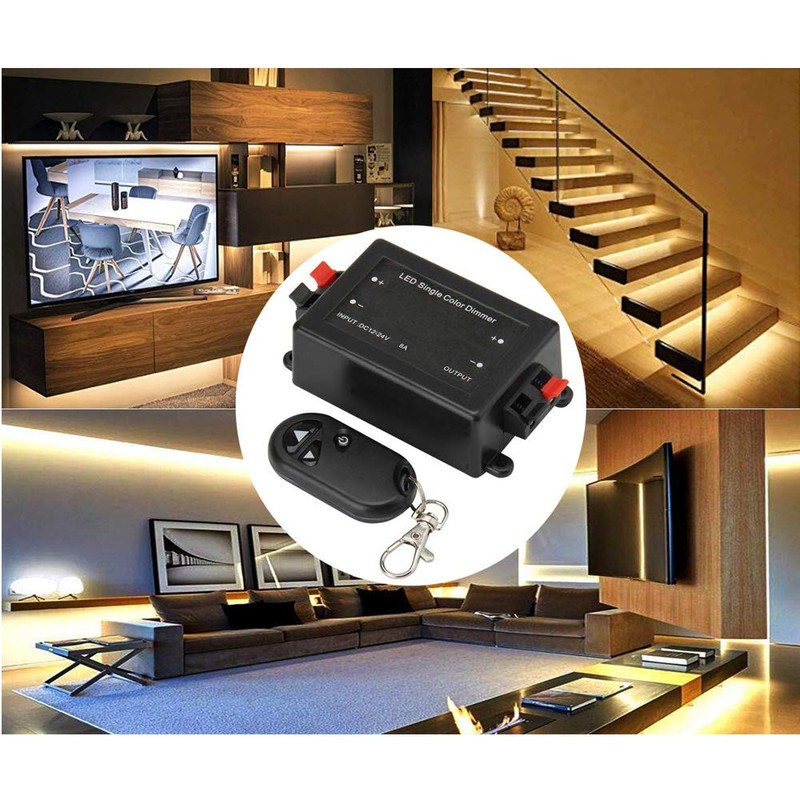 DC 12V Wireless RF Remote Controller Dimmer Switch One Channel