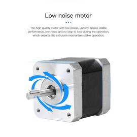 Ender 3 V2 Motor paso a paso con engranaje compatible con Ender 3 V2, Ender 3 Pro, Ender 3 Max CR-6 MAX, CR6 SE, CR-10 Smart, Ender-3 V3 SE 3D Impresora (42-34, solo motor)