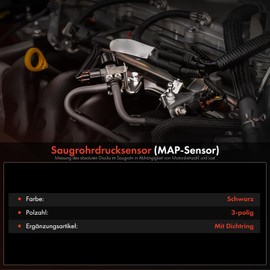 Frankberg Air Pressure Sensor Height Adjustment Pressure Sensor Air Pressure Boost Sensor Charge Air Pressure Sensor Charge Air Pressure Replace# 6PP009400321
