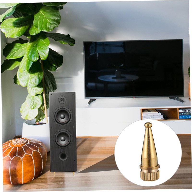 KICHOUSE Copper Feet for Speakers 8pcs Speaker Spike Feet Pad
