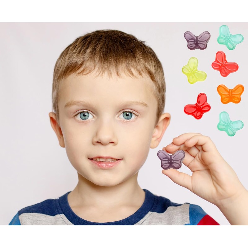 Fruidles Butterflies Mini Gummy Candy, Assorted Fruit Flavors, Allergy Friendly,