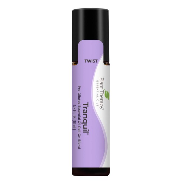 Plant Therapy Tranquil Essential Oil Blend - Stress Relief, Sleep, Peace & Calming Blend 100% Pure, Pre-Diluted Roll-On, Natural Aromatherapy, Therapeutic Grade 10 mL (1/3 oz)