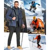Zoofly - Pantalones de invierno para hombre, impermeables, con forro