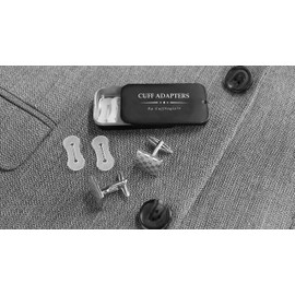 CUFFSTYLE Cufflinks Adapters for Cufflink Worn with Men's Dress Shirts and French Cuff Shirt