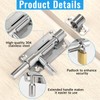 2 Pack Door Latch Lock Barrel Bolt, Thickened Sliding Bolt