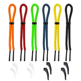 Glasses Strap Floatable, Pack of 6 Floating Glasses Strap, Glasses Sports Bands 6 Colours, Floating Water Sports Glasses Safety for Sailing, Surfing & More, Sports Glasses Strap for Women, Men and