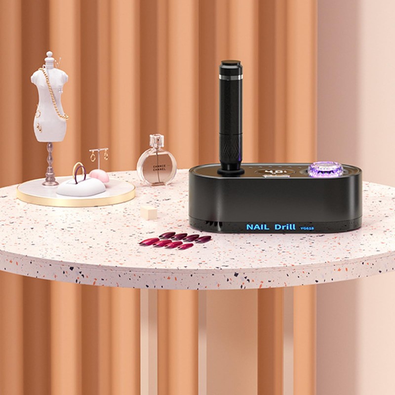 Nagelfräser, Verstellbare Geschwindigkei Fräser Maniküre Pediküre set mit LED-Anzeige, Elektrische