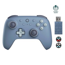 8Bitdo Ultimate 2C Wireless Controller for Windows PC and Android, with 1000 Hz Polling Rate, Hall Effect Joysticks and Triggers, and Remappable L4/R4 Bumpers (Special Edition-Blueberry)