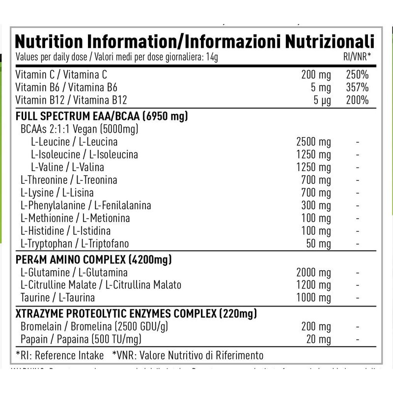 Per4m Amino Xtra | 30 Servings of Full Spectrum EAA