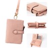 POXIADIV Women's Small Trifold Leather wallet Rfid blocking Ladies Wristlet