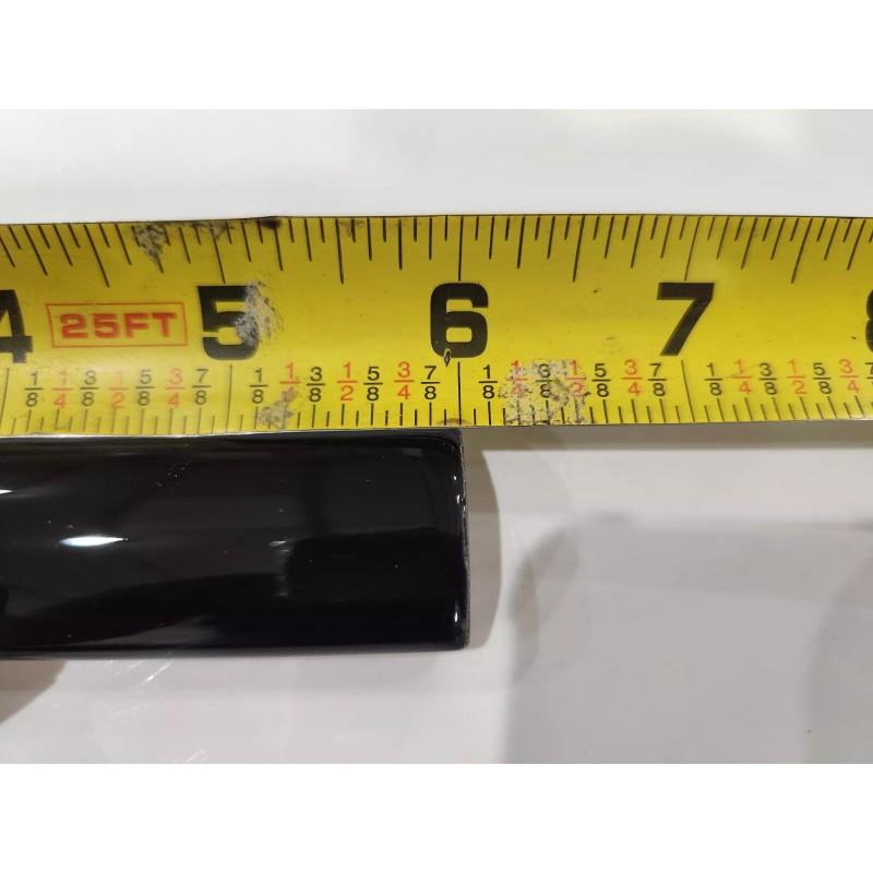 Daltile Glossy Black Quarter Round Corner Beak Ceramic Tile 1x6